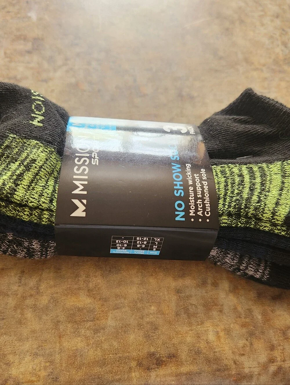 No Show Sport Socks 3 Pack